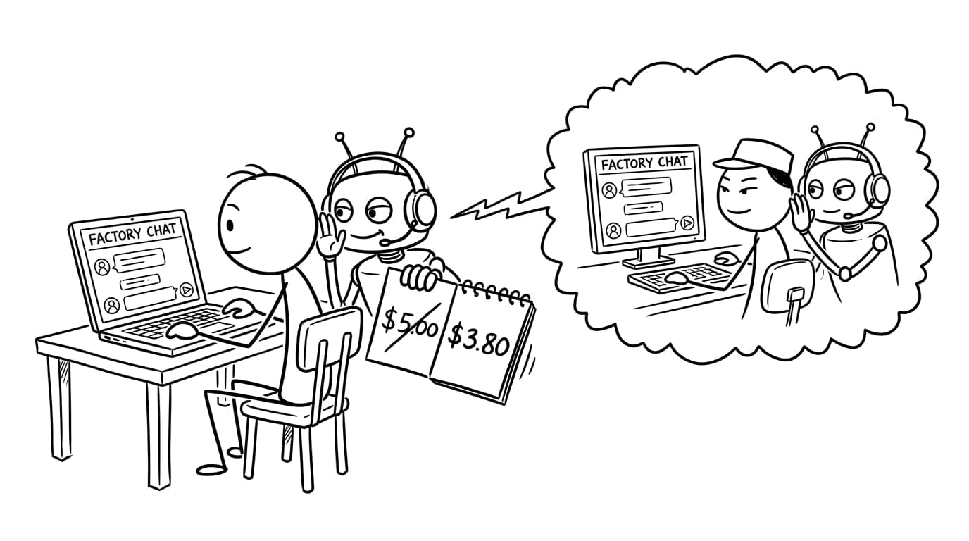 Иллюстрация: AI-боты ведут переговоры друг с другом